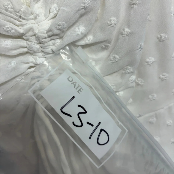 Princess Polly Mikail White Swiss Dot Puff Sleeve Sweetheart Neckline Mini Dress - Picture 12 of 12